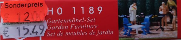 Bausatz Gartenmöbel-Set H0 – Bild 2