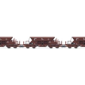 3-tlg. Set von 4-achs. Selbstentladewagen