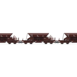 3-tlg. Set von 4-achs. Selbstentladewagen